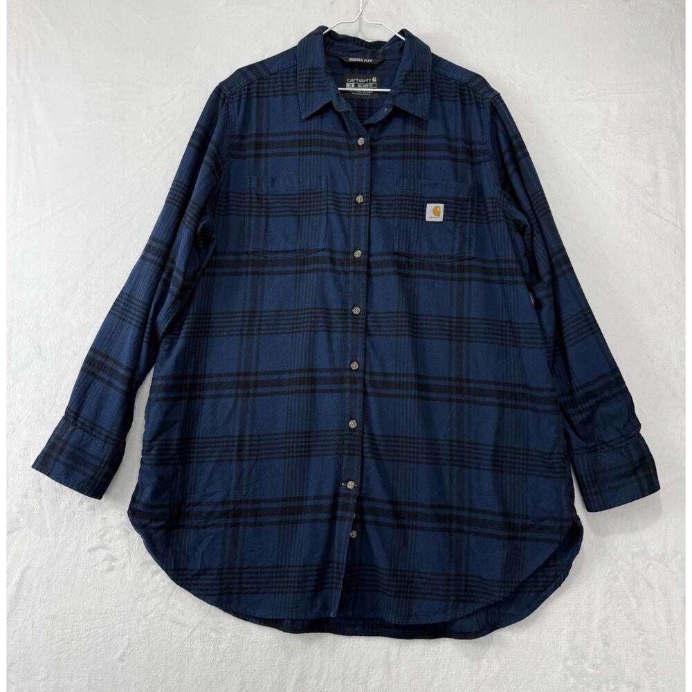 Carhartt Rugged Flex Relaxed Fit Midweight Flannel Long-Sleeve 1X TW5575-W